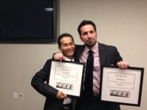 Photo of Tung Nguyen and Scott Budnick